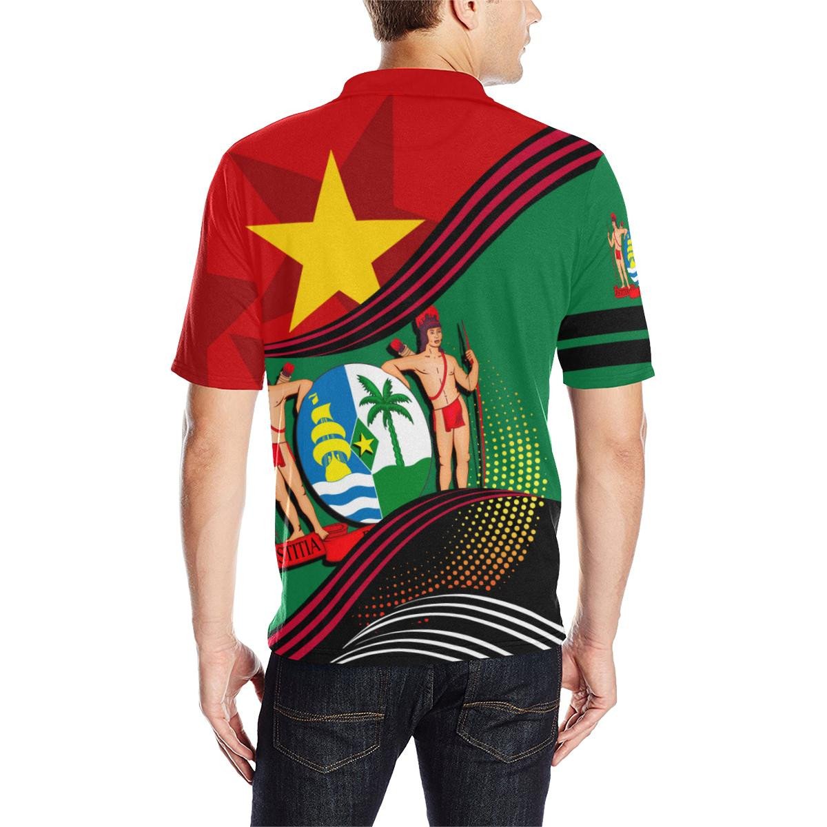 Suriname Polo Shirt Fall In The Wave RLT7