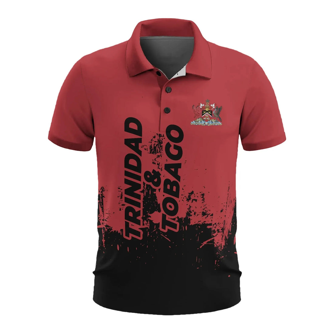 Trinidad and Tobago Mens All Over Print Polo Shirt RLT6
