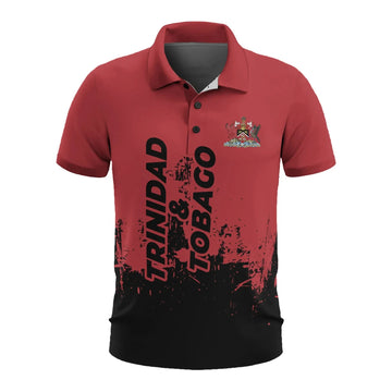Trinidad and Tobago Mens All Over Print Polo Shirt RLT6