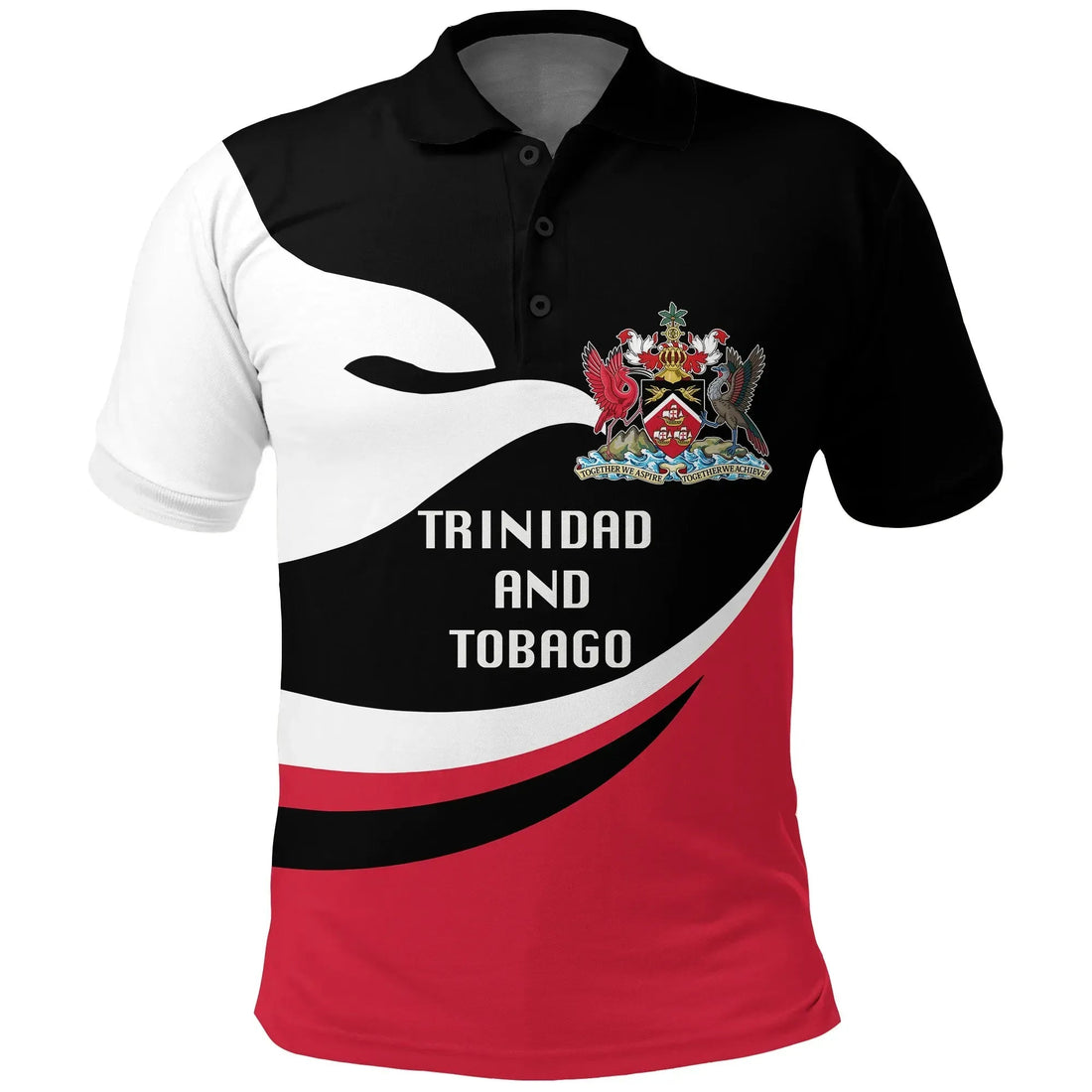 Trinidad and Tobago Polo Shirt Proud Version RLT6