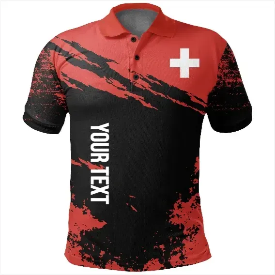 Switzerland Polo Shirt Customized RLT13