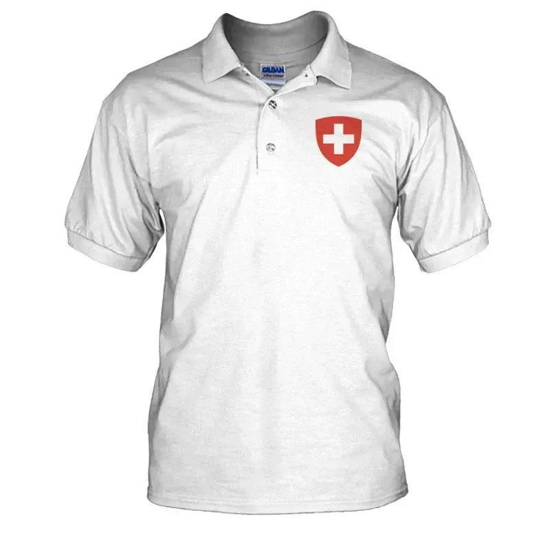 Switzerland Coat Of Arms Men Polo T shirt RLT13