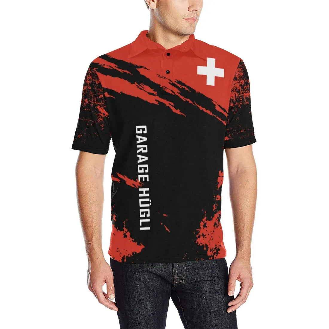 Switzerland Polo Shirt All Over Print Polo Shirt RLT13