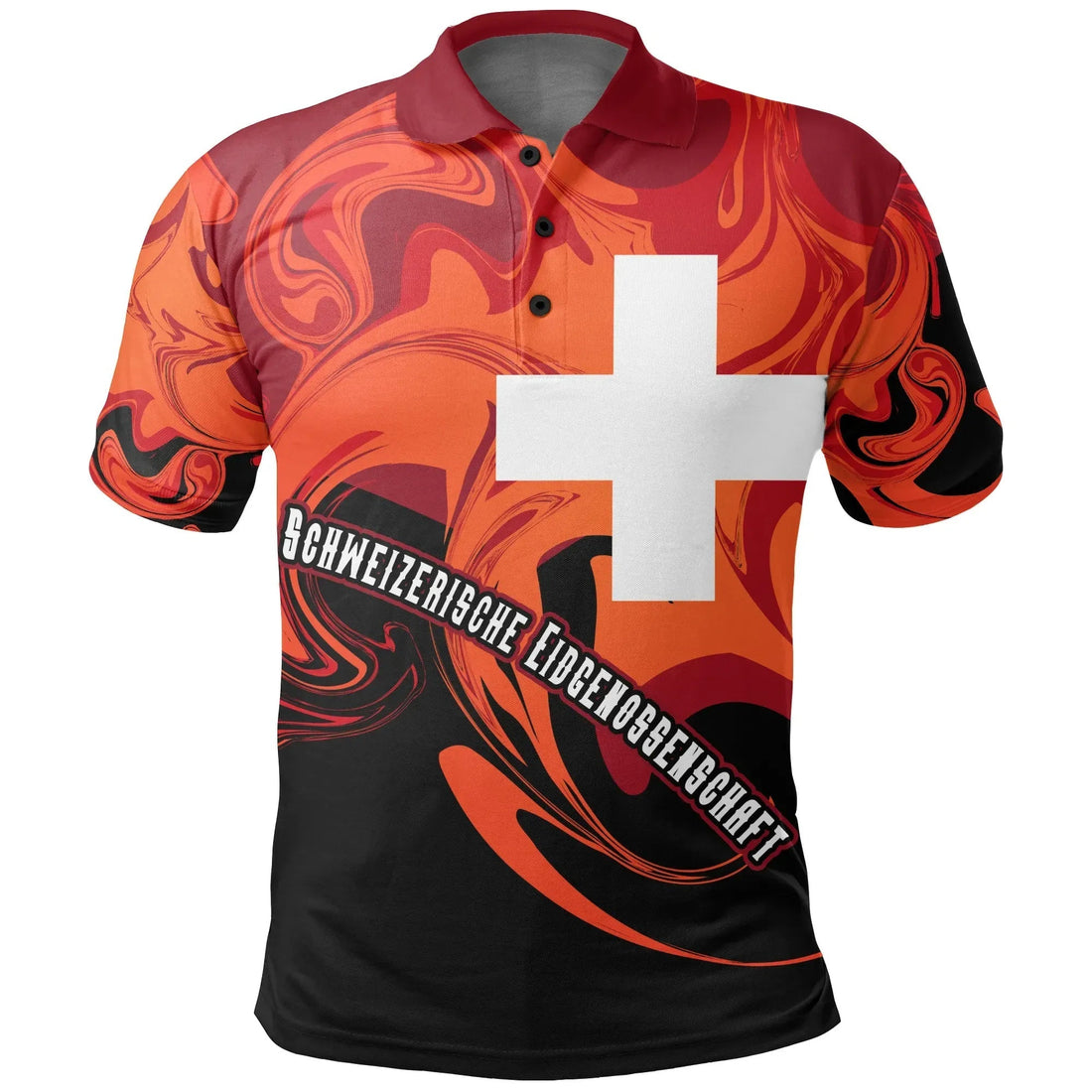 Switzerland Polo Shirt Flame Of Switzerland RLT13