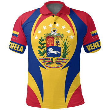 Venezuela Polo Shirt Action Flag RLT7