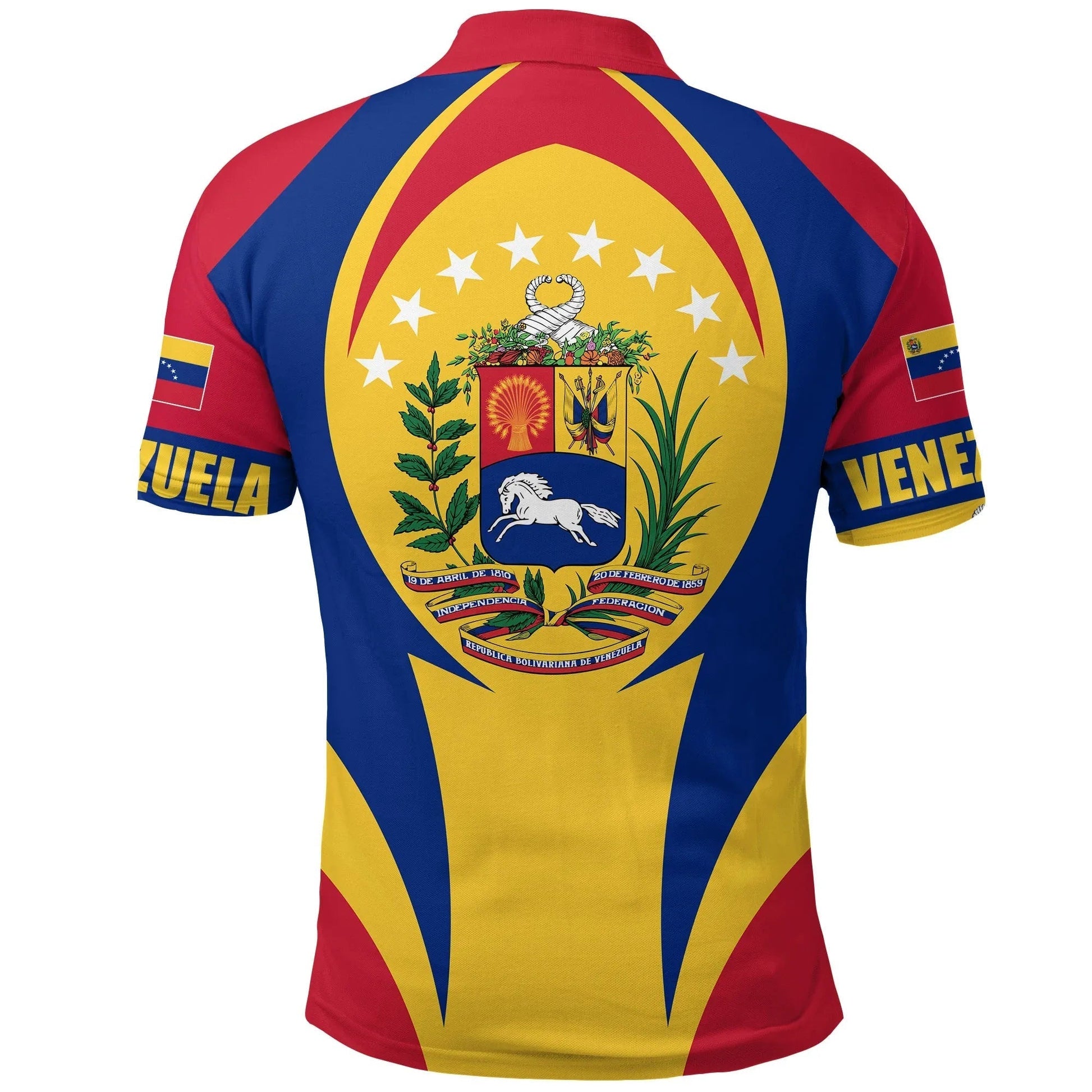 Venezuela Polo Shirt Action Flag RLT7
