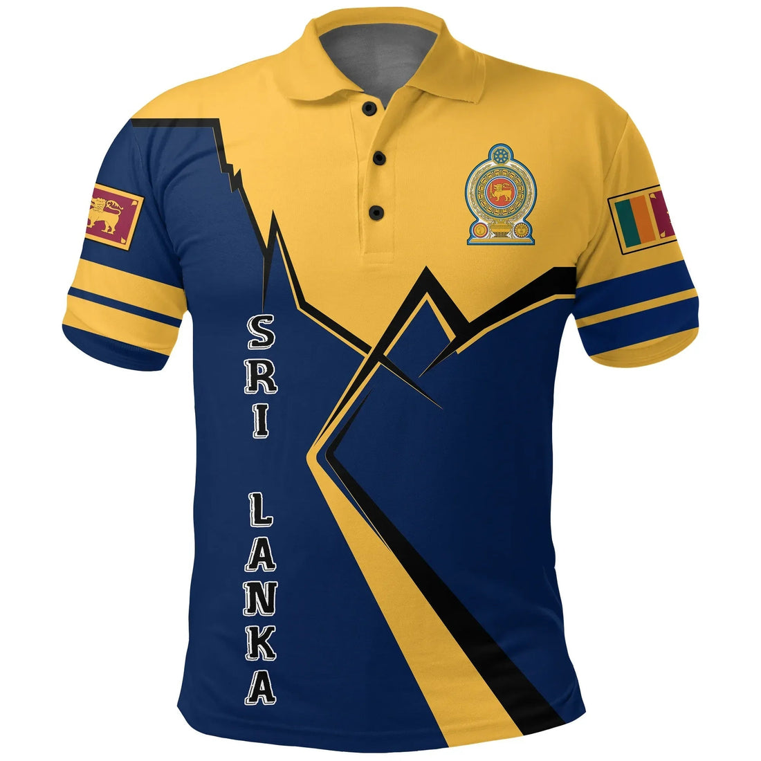 Sri Lanka Polo Shirt Lightning RLT7