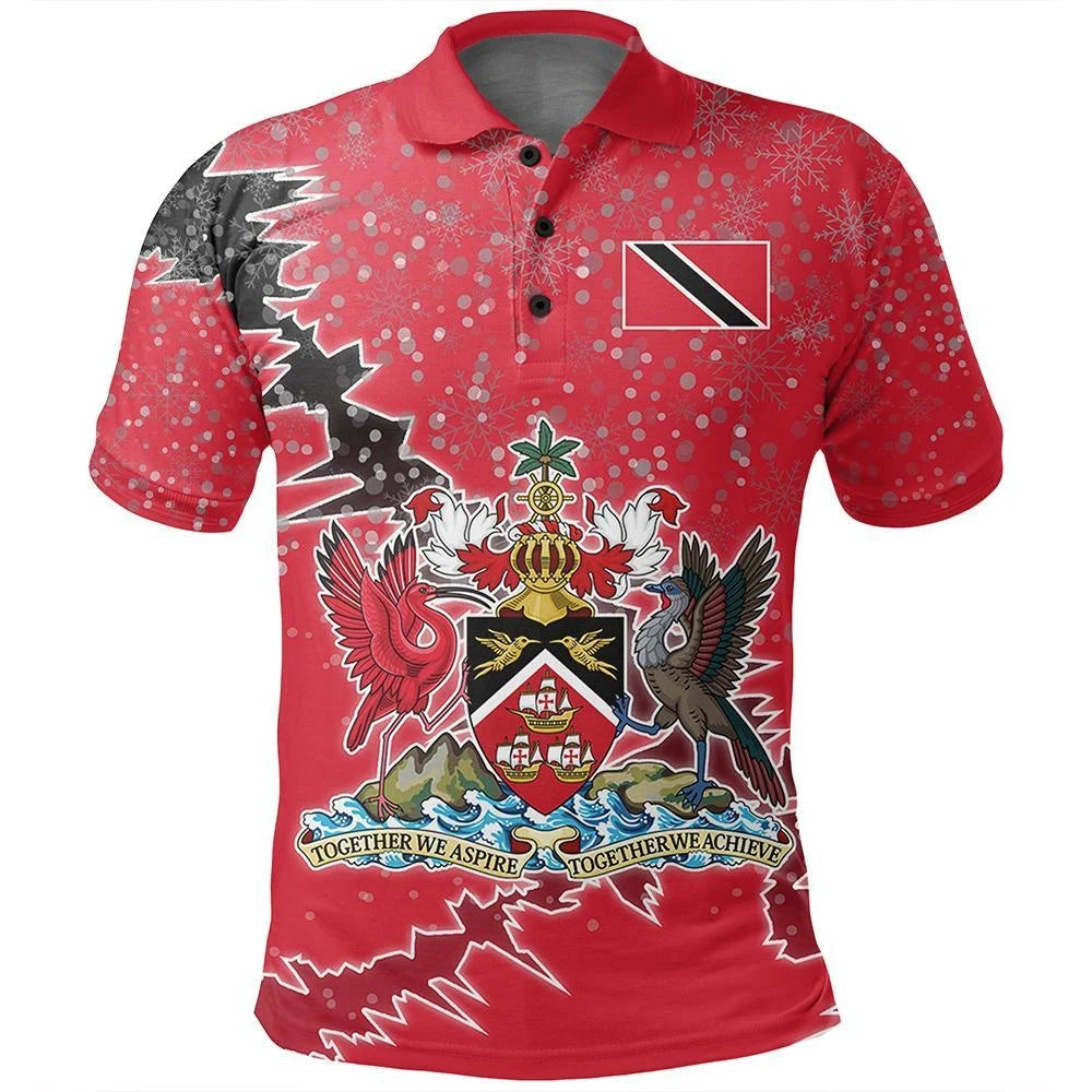 Trinidad and Tobago Polo Shirt Christmas Coat Of Arms X Style8 RLT6