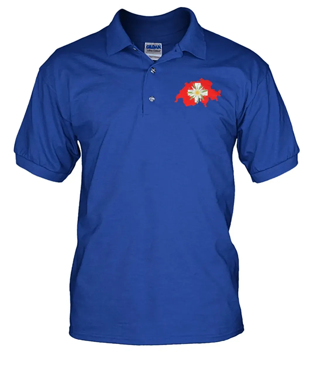Switzerland Edelweiss Flower Polo T shirt 01 RLT13