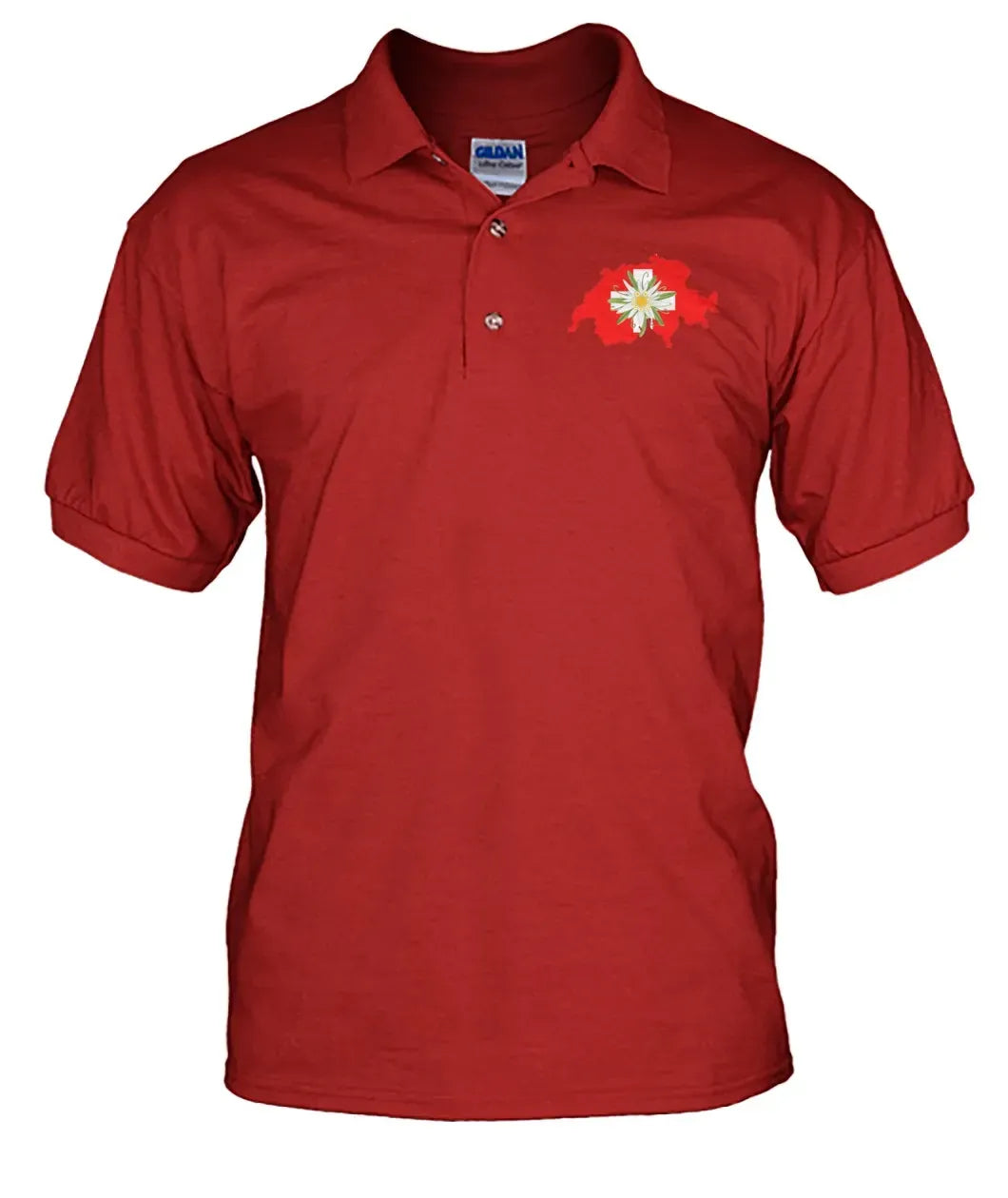 Switzerland Edelweiss Flower Polo T shirt 01 RLT13