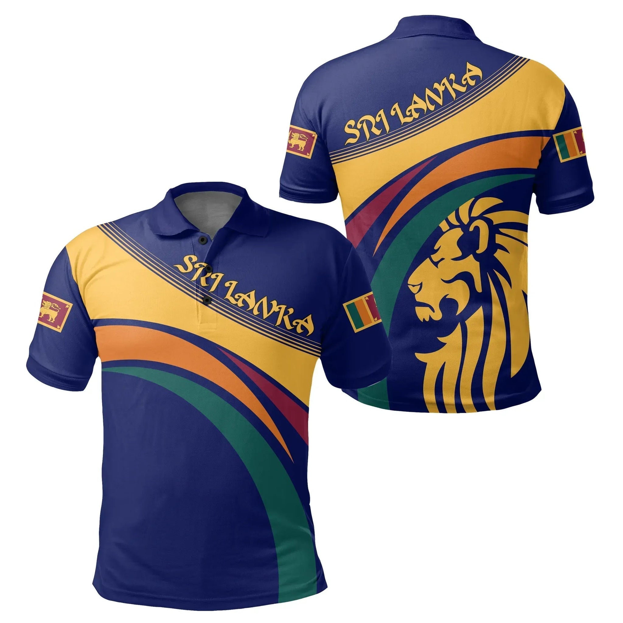 Sri Lanka Lion Polo Shirt RLT7