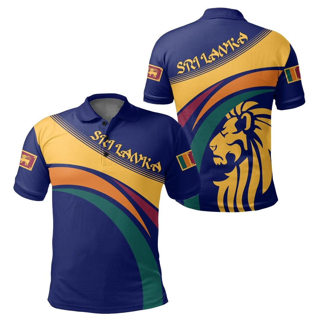 Sri Lanka Lion Polo Shirt RLT7