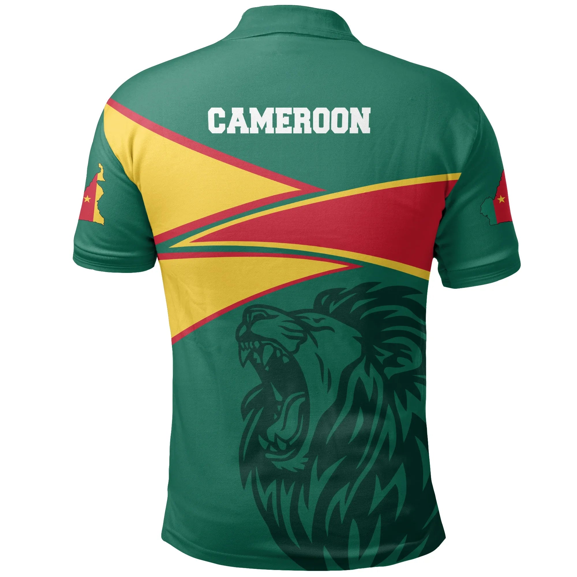 Cameroon Polo Shirt Cameroon Strong Flag RLT7