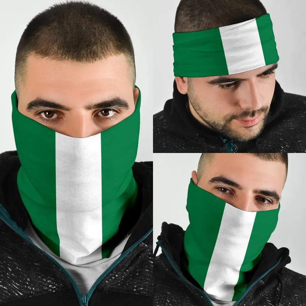 Nigeria Bandana 3 Pack Flag Neck Gaiter RLT8