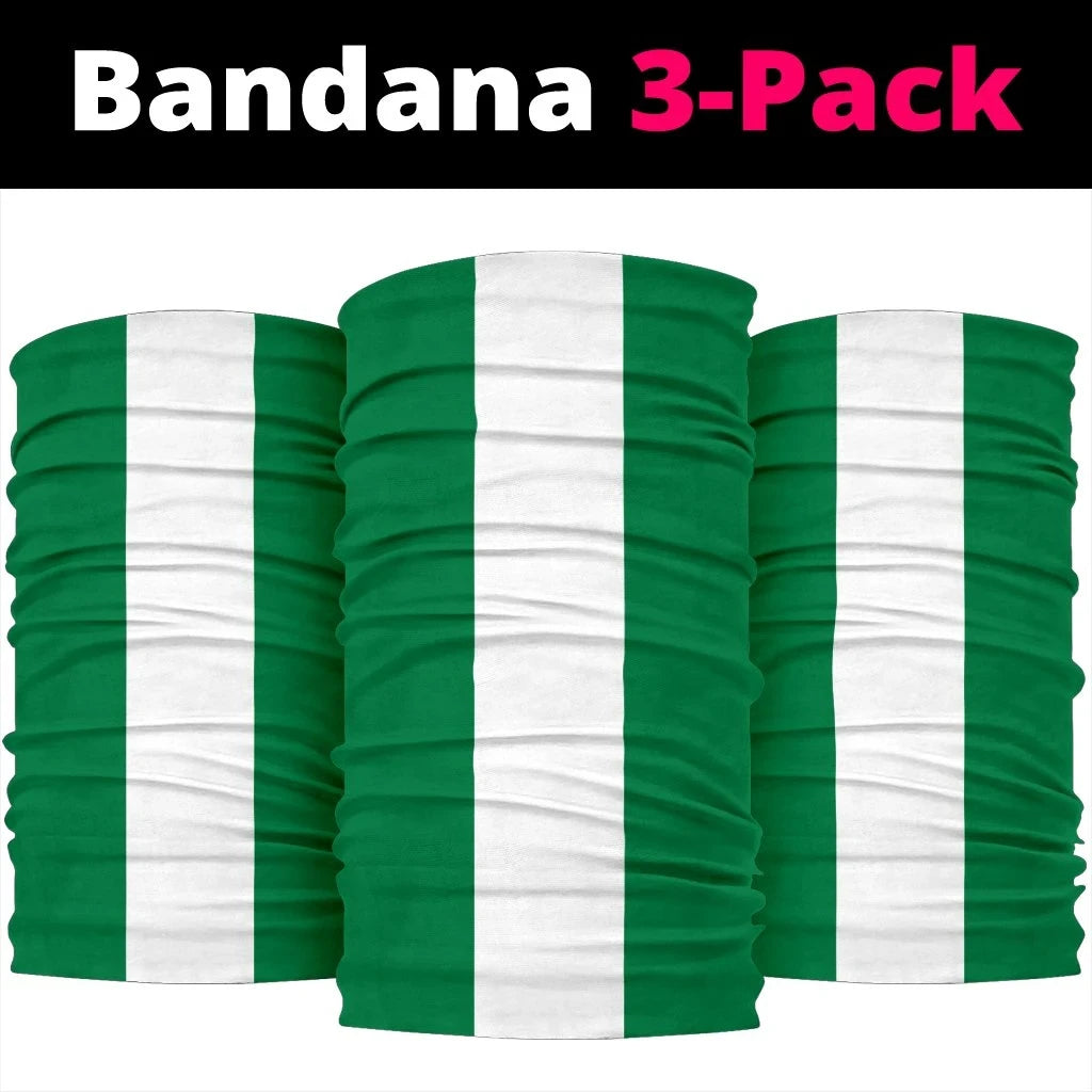 Nigeria Bandana 3 Pack Flag Neck Gaiter RLT8