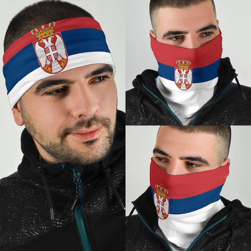 Serbia Bandana 3 Pack Flag Neck Gaiter RLT7