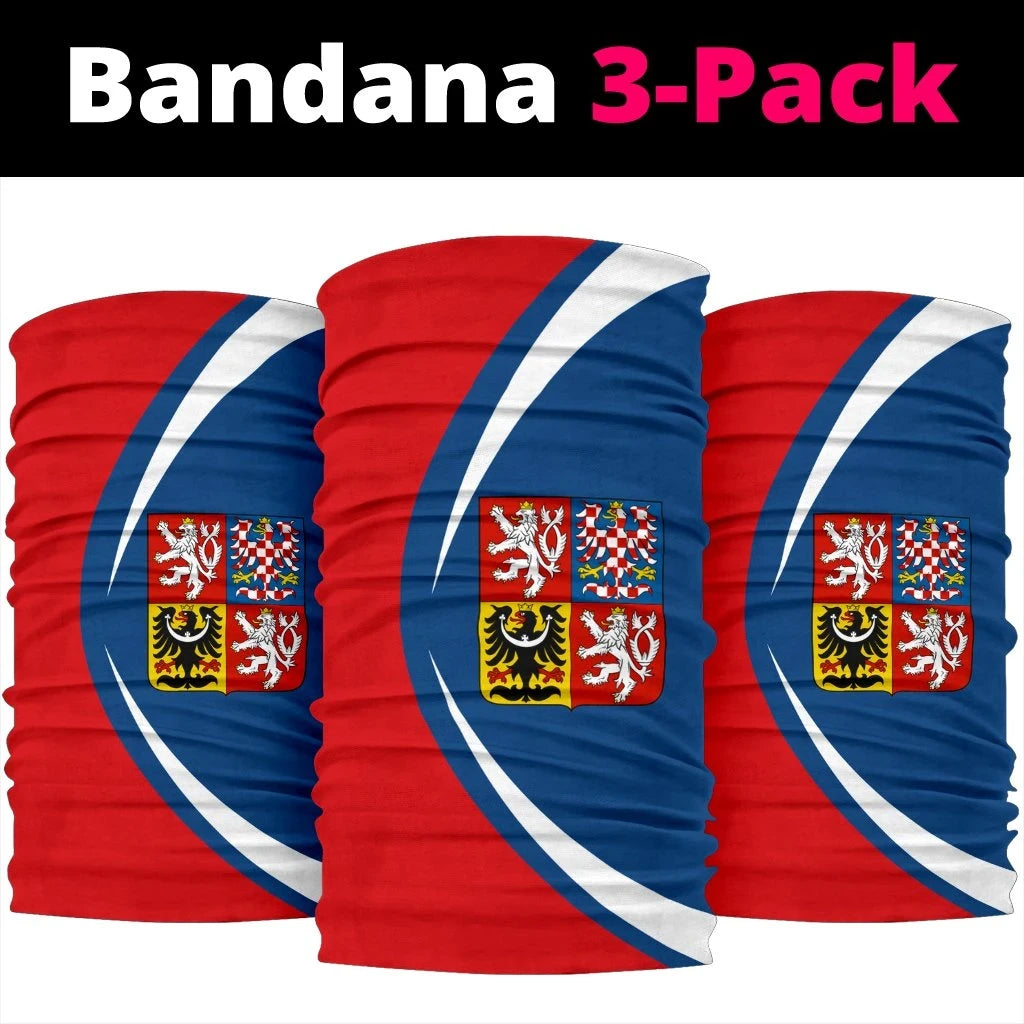 Czech Republic Flag Coat Ofrms Bandana 3-Pack RLT13