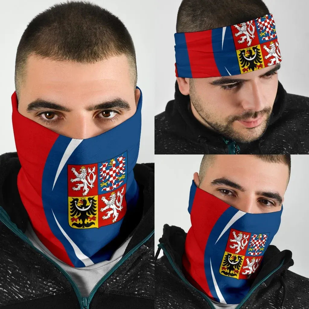 Czech Republic Flag Coat Ofrms Bandana 3-Pack RLT13