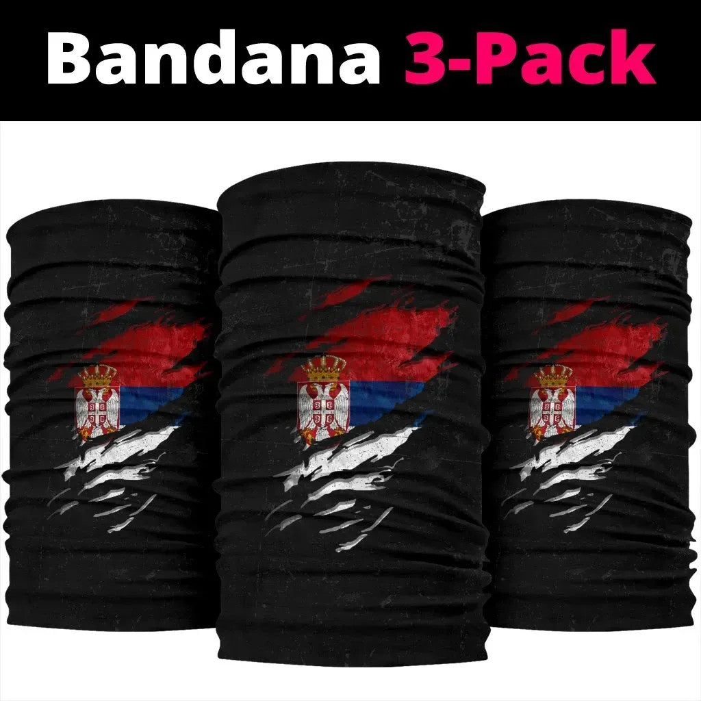 Serbia In Me Bandana 3 Pack Special Grunge Style RLT7