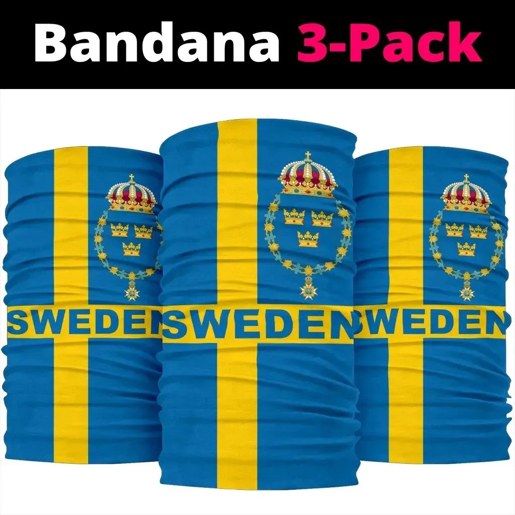 Sweden Euro 2021 Bandana 3 Pack RLT7