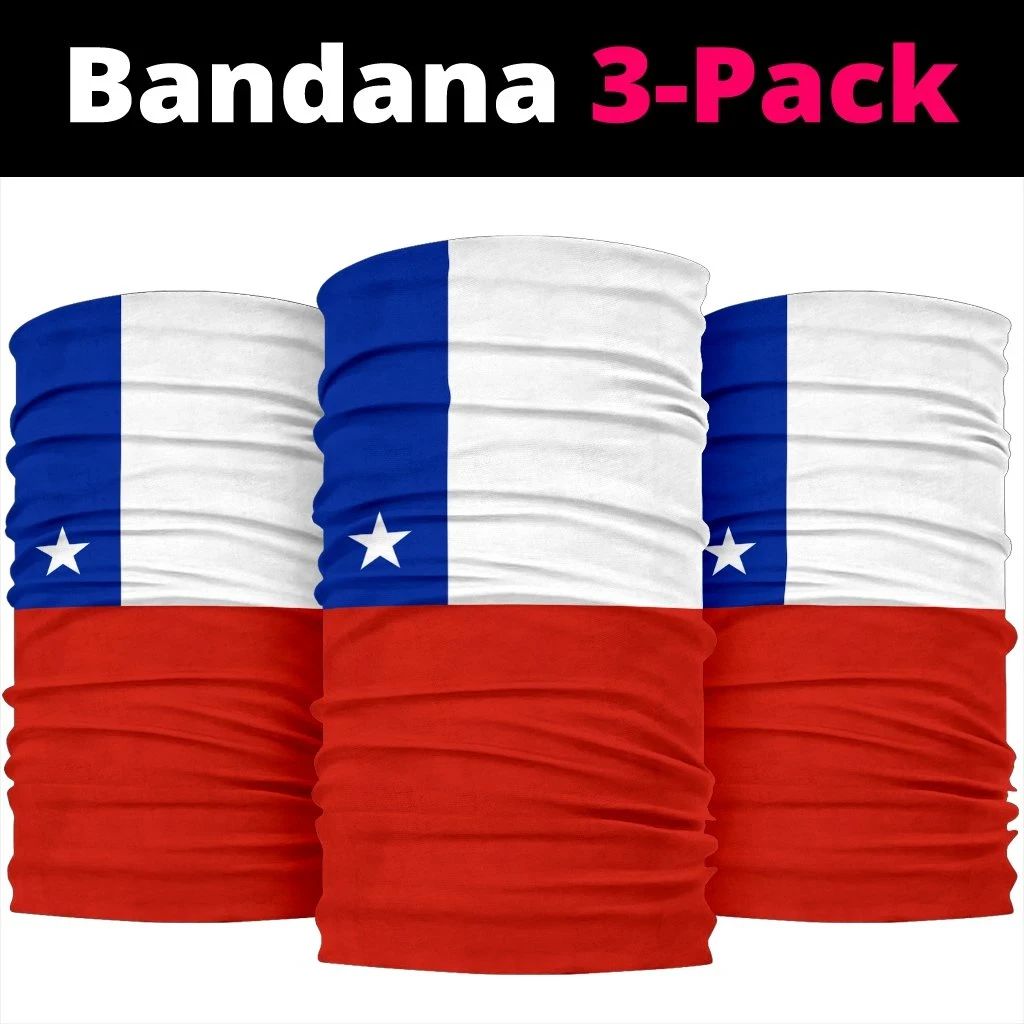 Chile Bandana 3-Pack - Flag Neck Gaiter RLT7