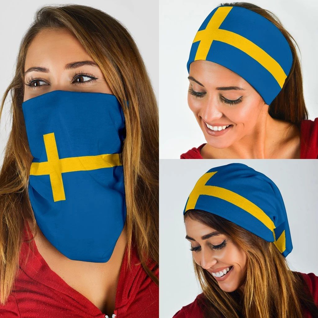 Sweden Bandana 3 Pack Flag Bandana RLT7