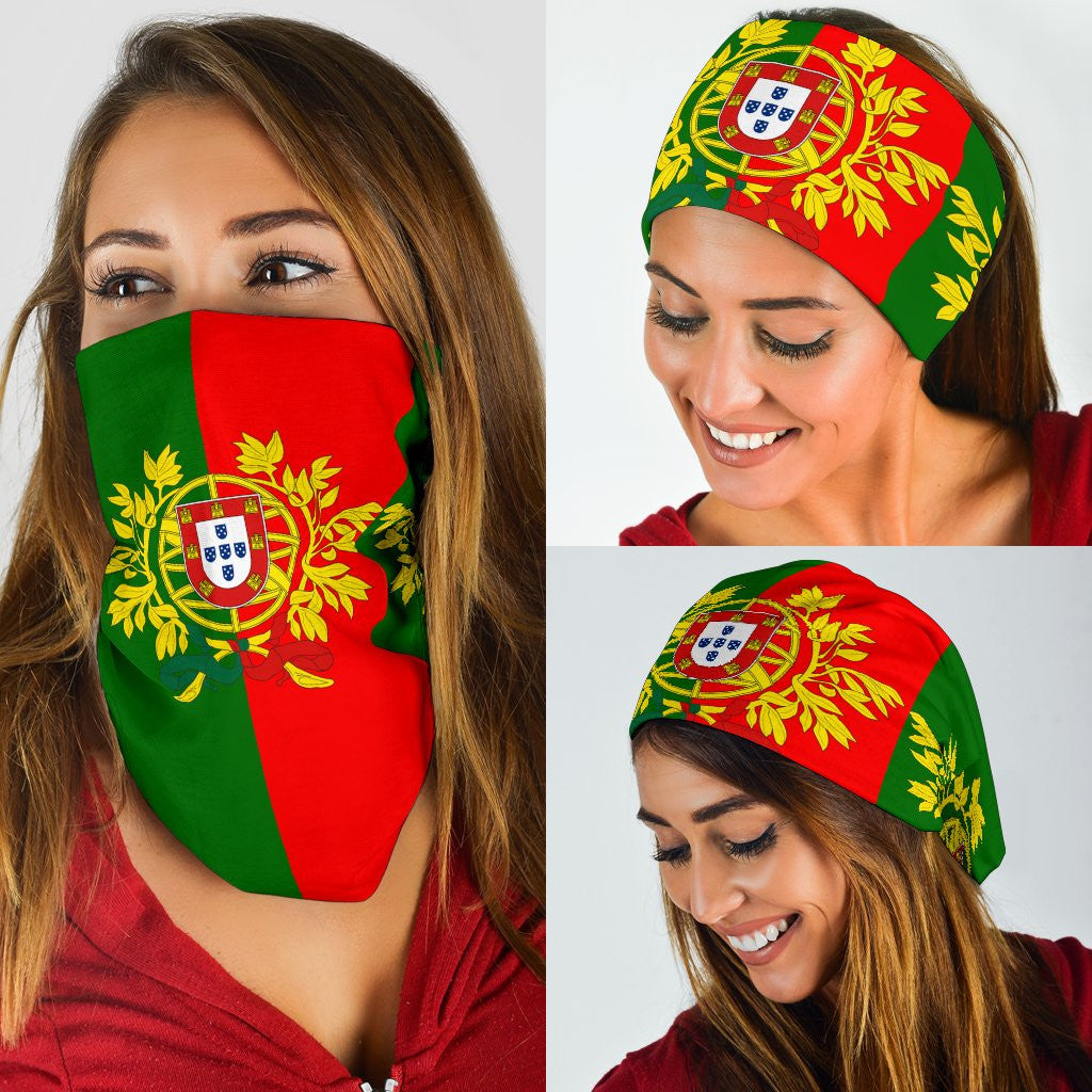 Portugal Flag With Coat Of Arms Bandana RLT7