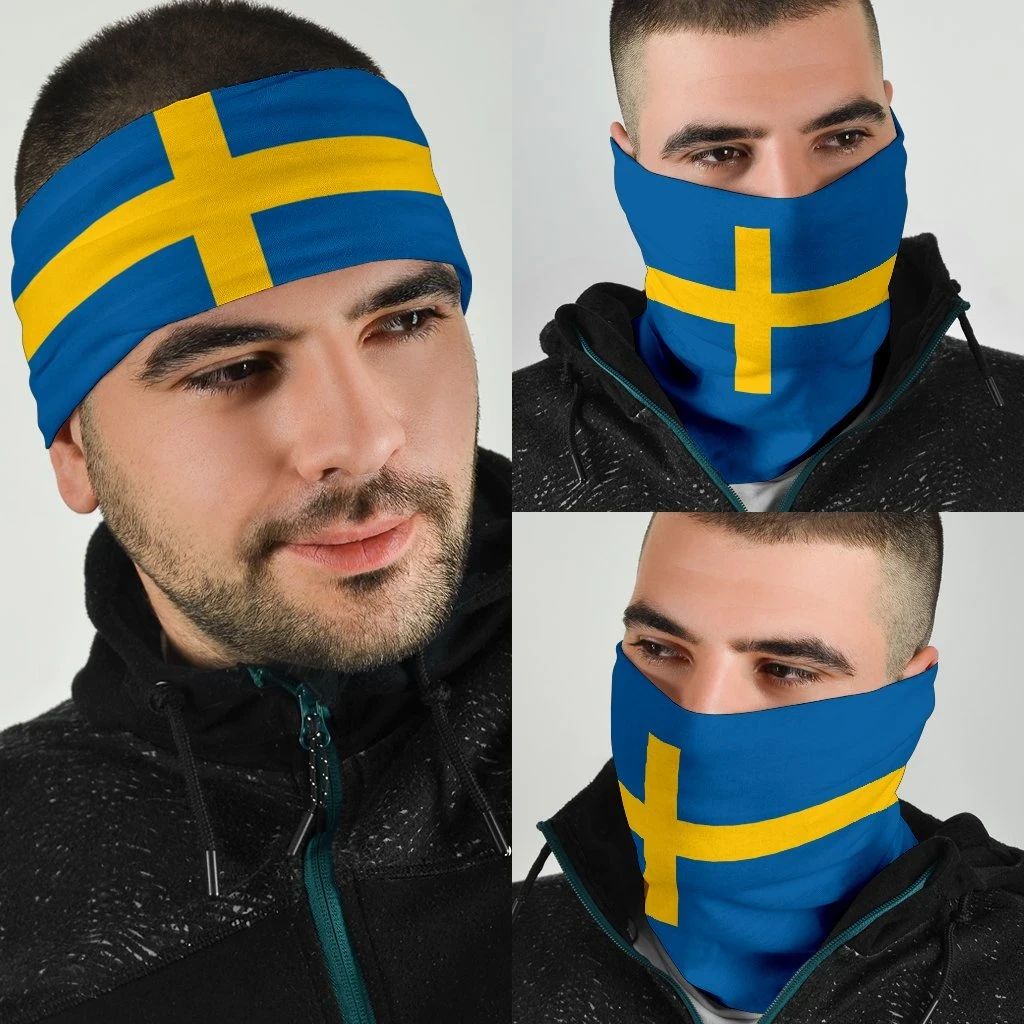 Sweden Bandana 3 Pack Flag Bandana RLT7