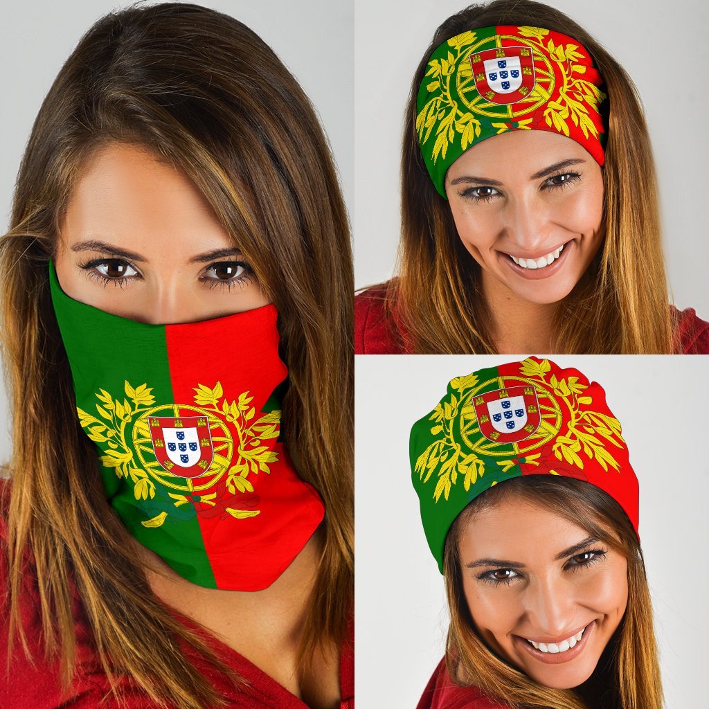 Portugal Flag With Coat Of Arms Bandana RLT7