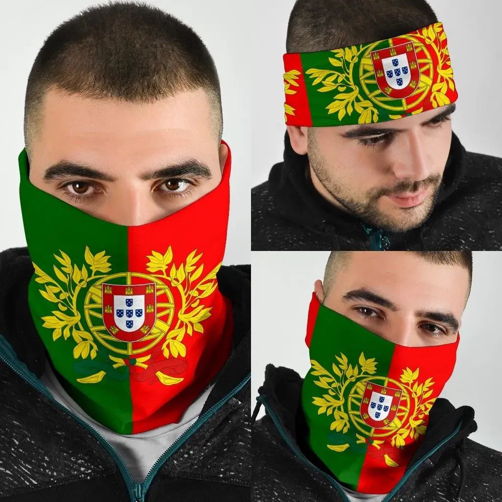 Portugal Flag With Coat Of Arms Bandana RLT7