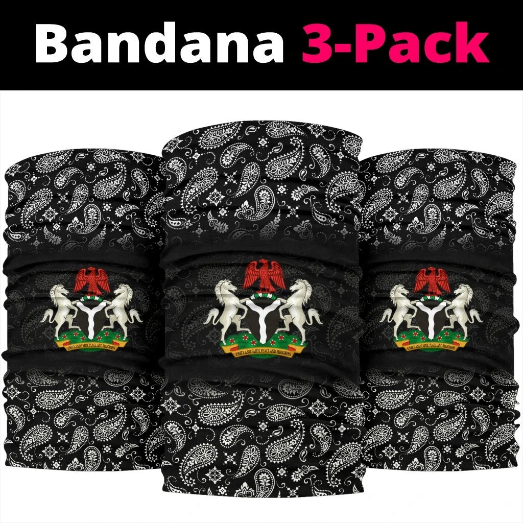 Nigeria Bandana 3 Pack Neck Gaiter RLT8