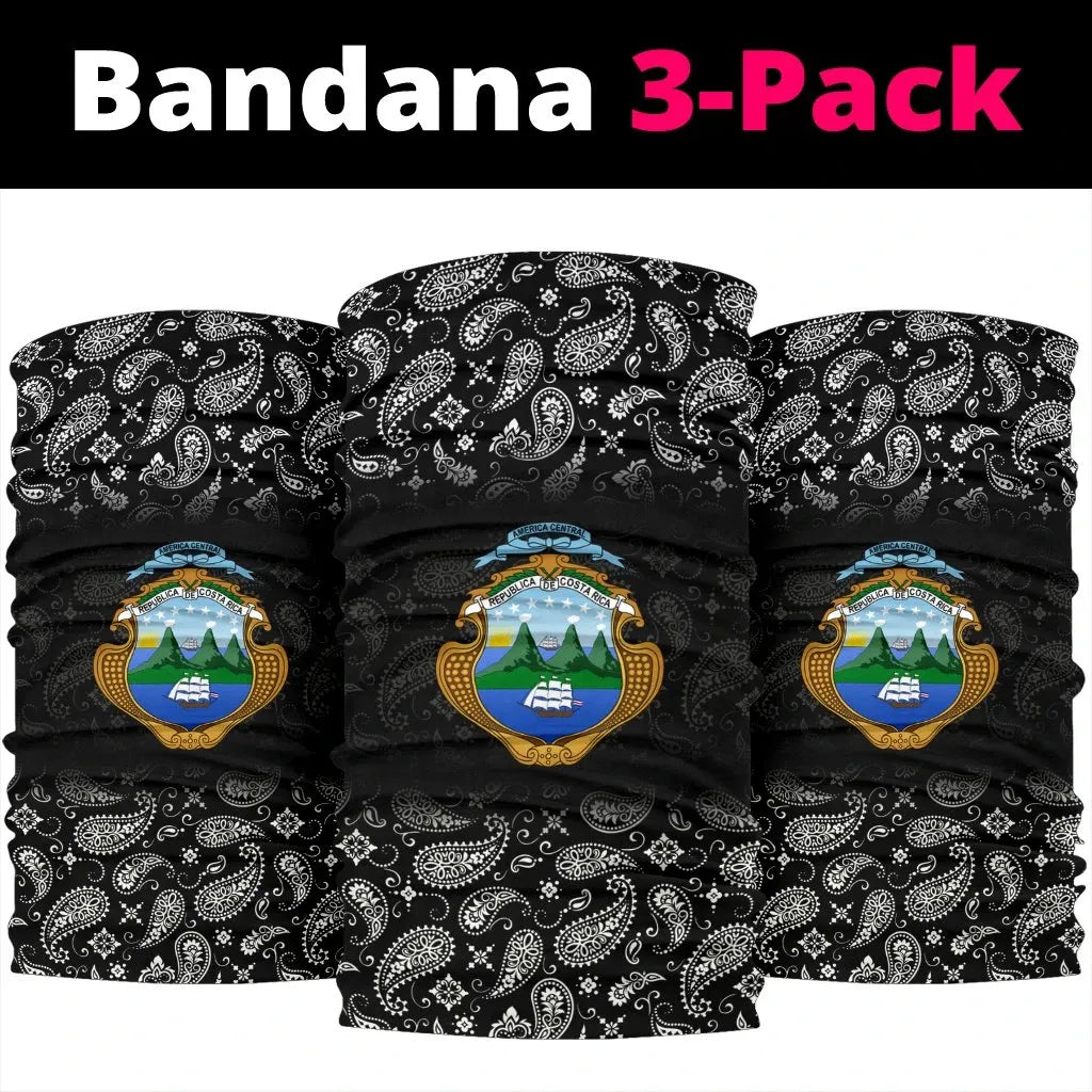 Costa Rica Bandana 3-Pack Neck Gaiter RLT13