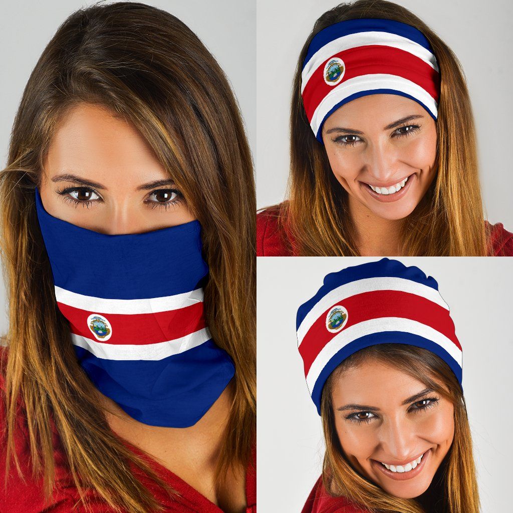 Costa Rica Bandana 3-Pack Flag Neck Gaiter RLT13