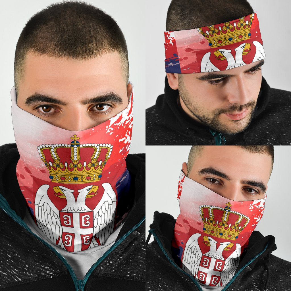 Serbia Bandana 3 Pack Serbia National Flag and Emblem RLT7