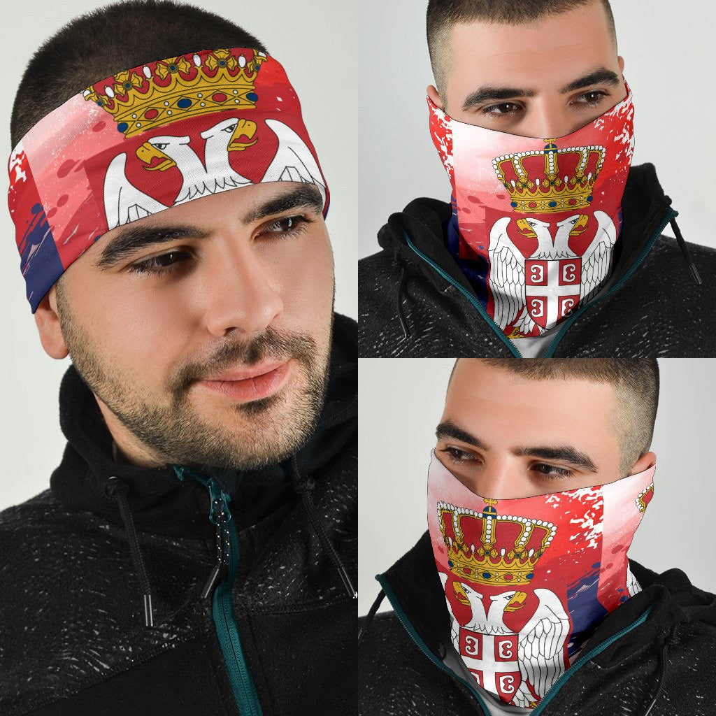 Serbia Bandana 3 Pack Serbia National Flag and Emblem RLT7