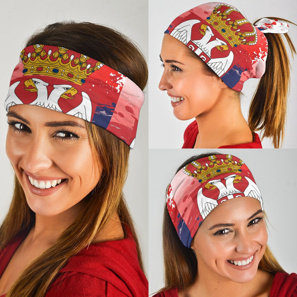 Serbia Bandana 3 Pack Serbia National Flag and Emblem RLT7