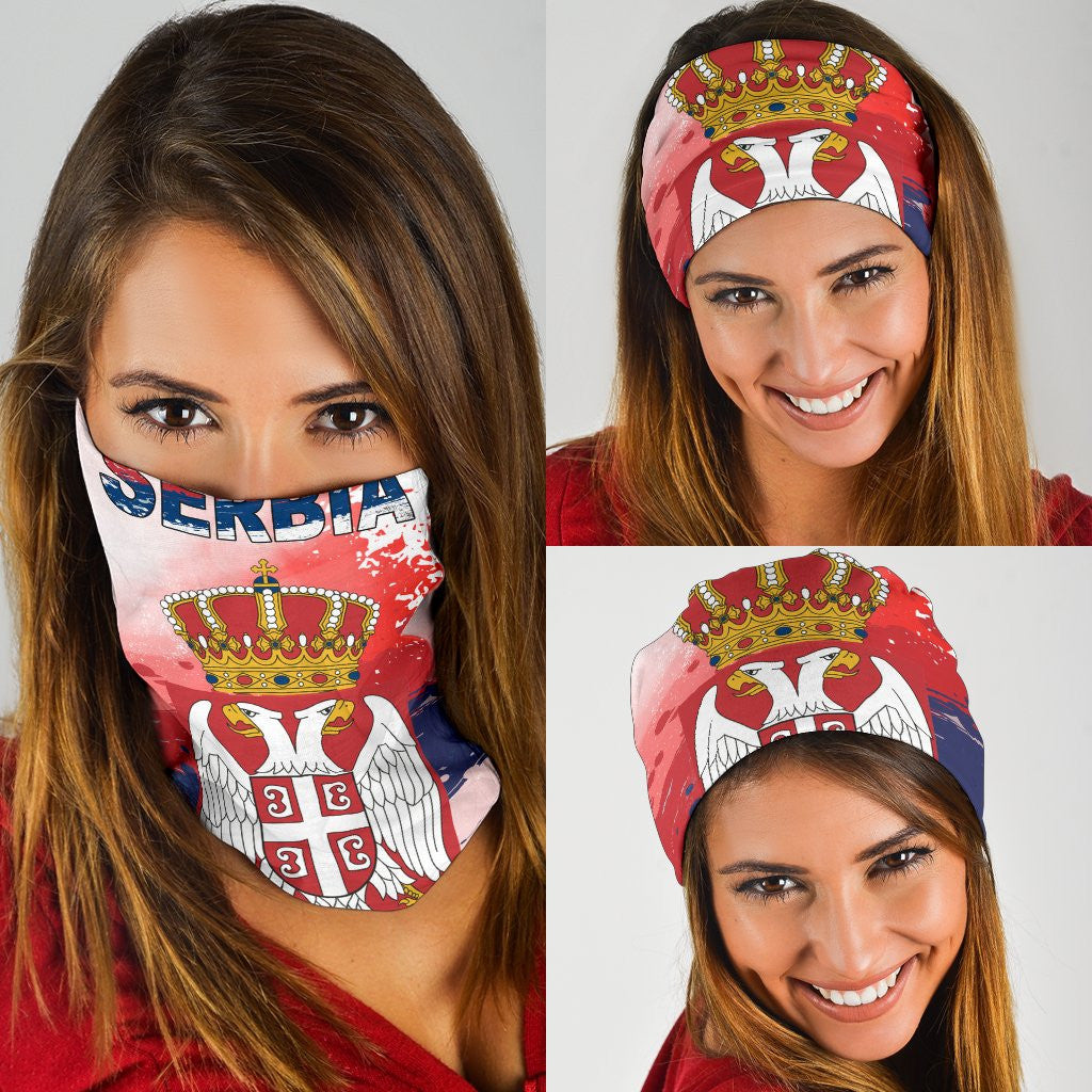 Serbia Bandana 3 Pack Serbia National Flag and Emblem RLT7