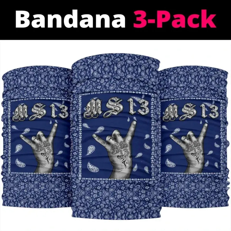Bandana 3-Pack Blue Bandana RLT8