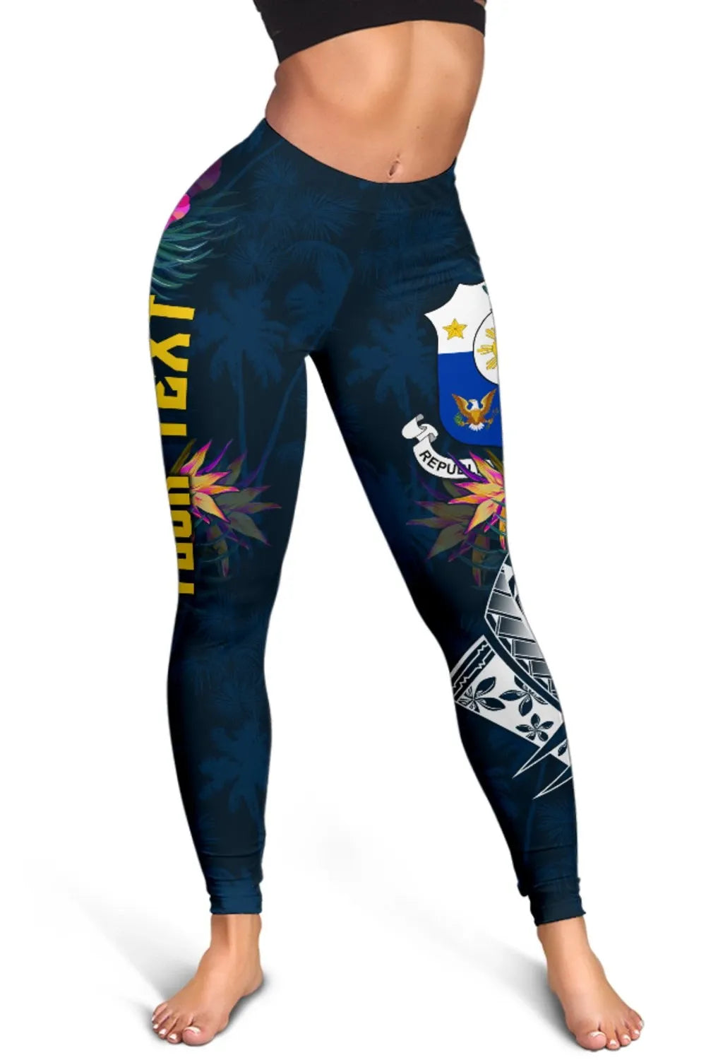 The Philippines Personalised Women's Leggings Summer Vibes RLT6