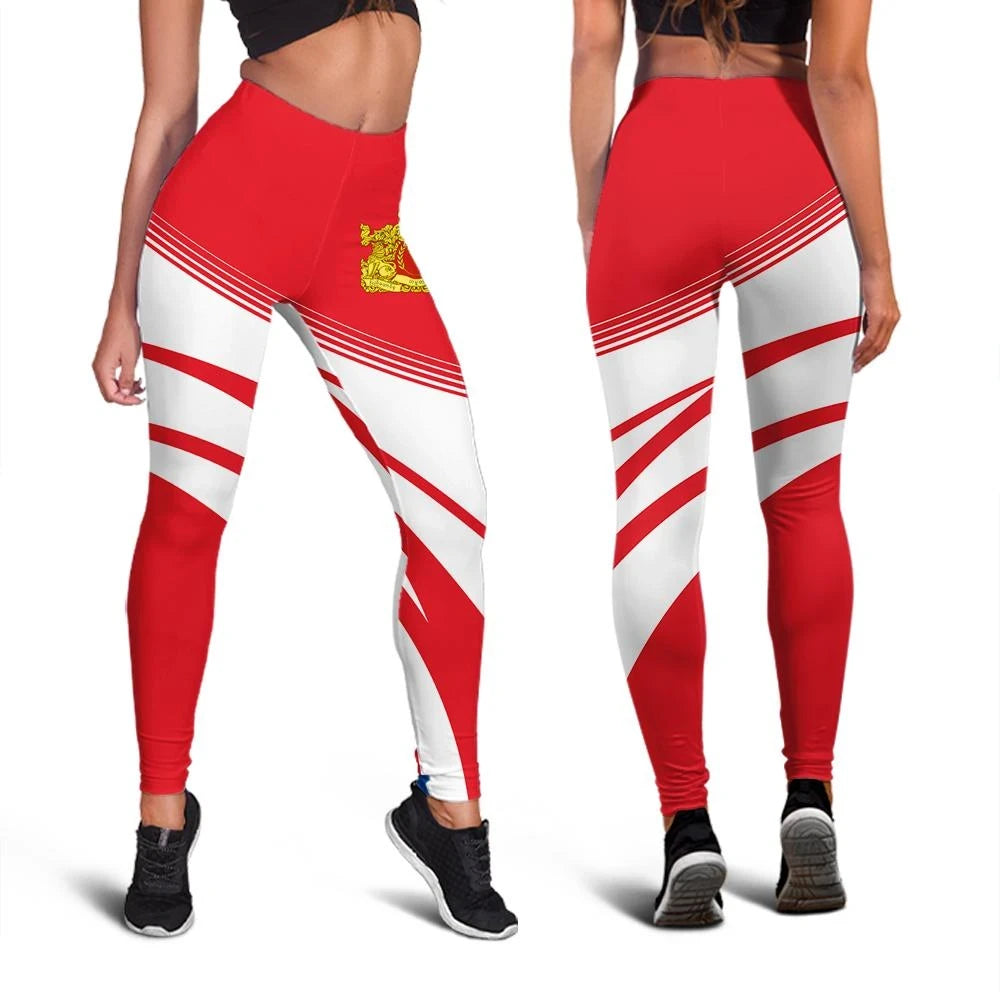 Myanmar Coat Of Arms Leggings Cricket RLT7