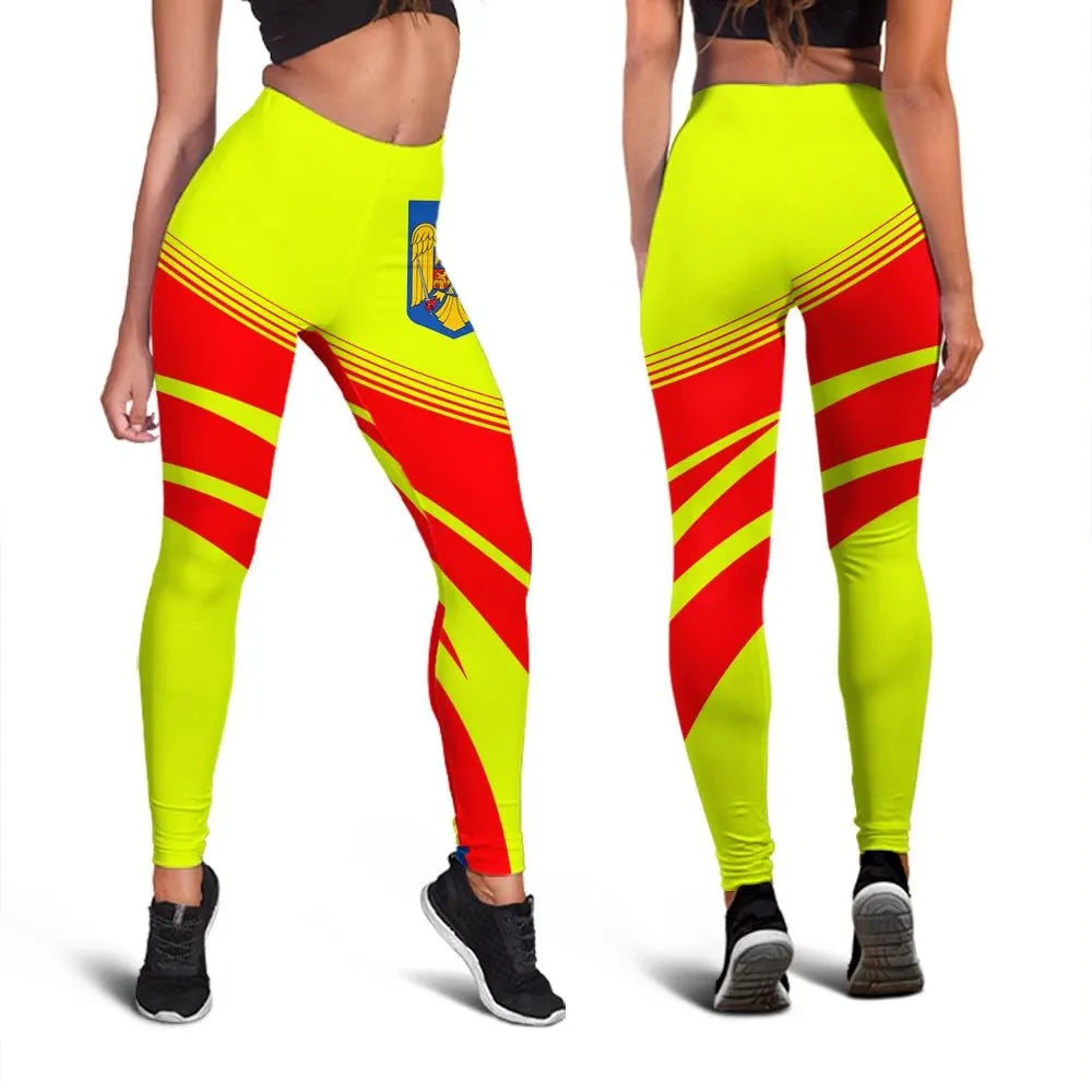 Romania Coat Of Arms Leggings Cricket RLT13