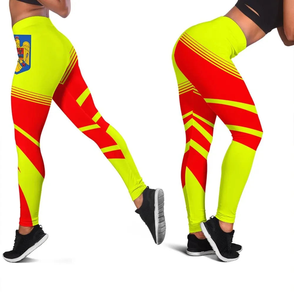 Romania Coat Of Arms Leggings Cricket RLT13