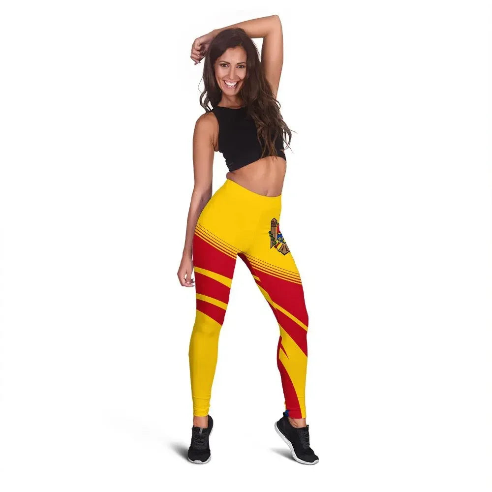 Moldova Coat Of Arms Leggings Cricket RLT13
