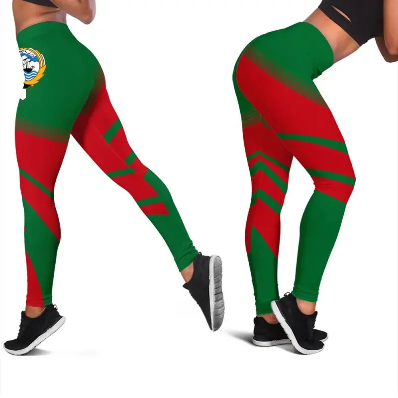 Kuwait Coat Of Arms Leggings Cricket RLT8