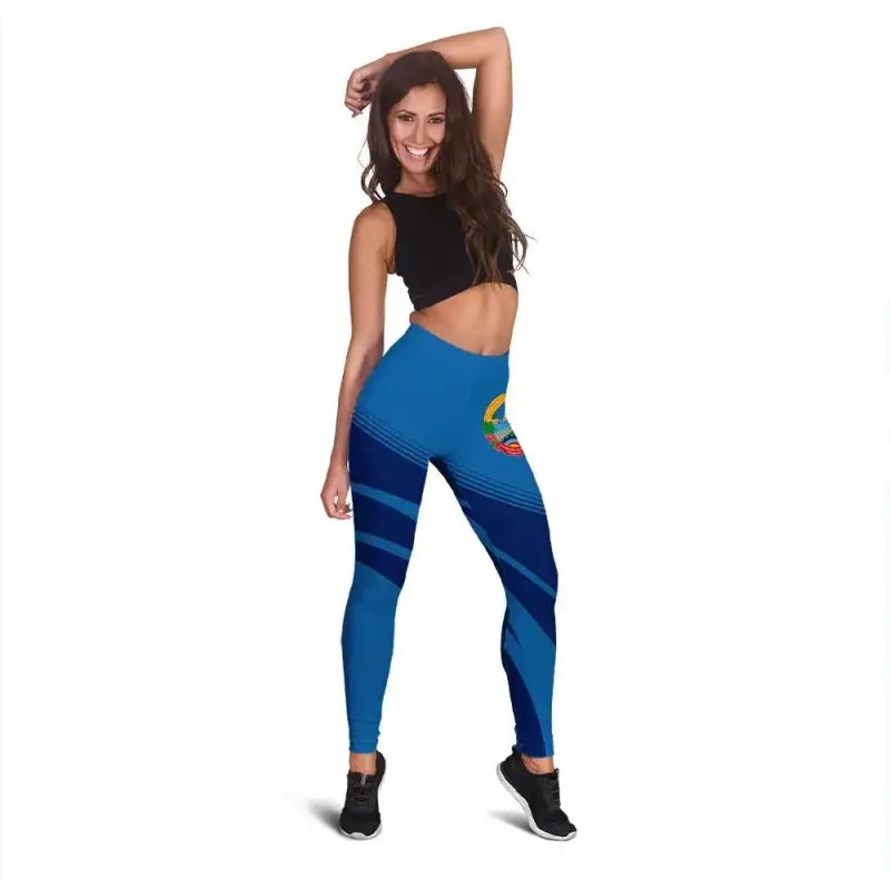 Laos Coat Of Arms Leggings Cricket RLT8