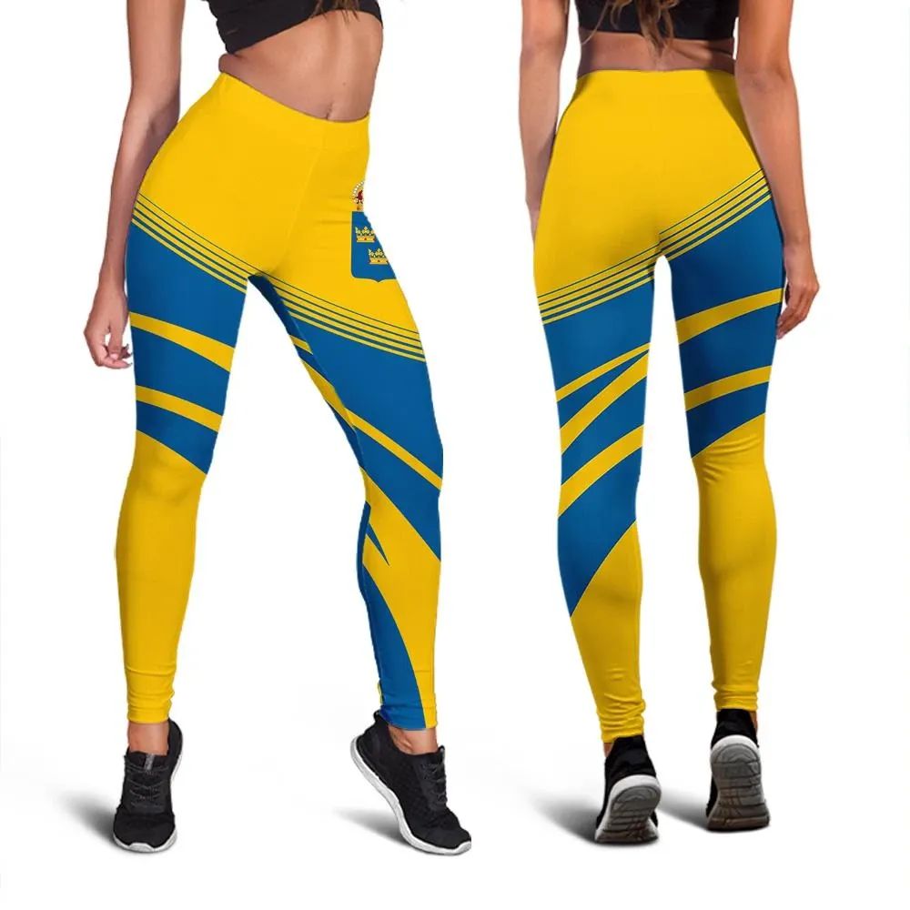Sweden Coat Of Arms Leggings Cricket RLT7