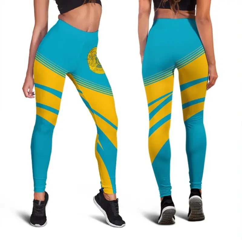 Kazakhstan Coat Of Arms Leggings Cricket RLT8