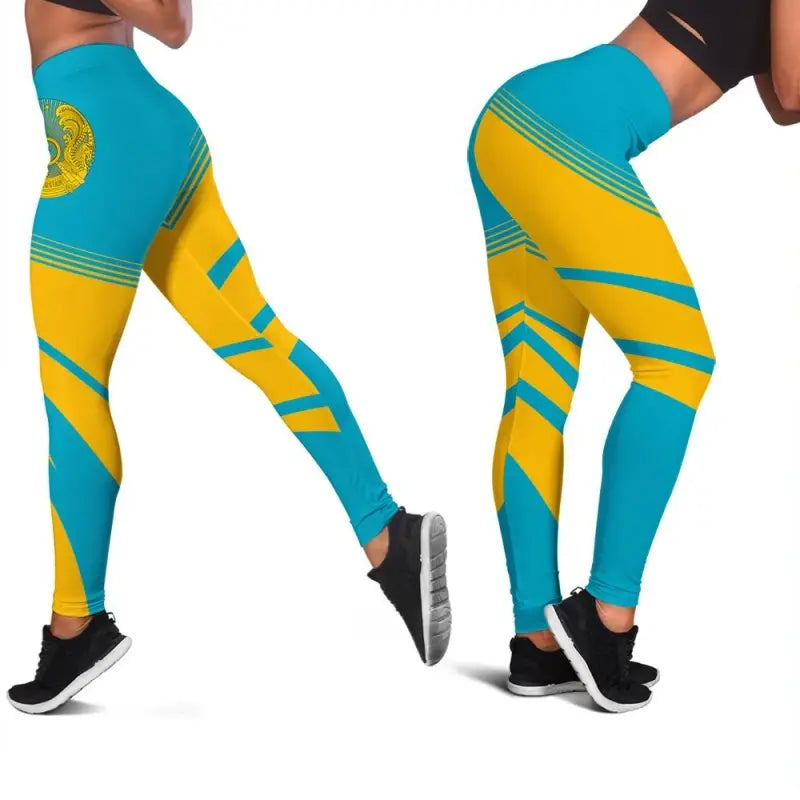 Kazakhstan Coat Of Arms Leggings Cricket RLT8