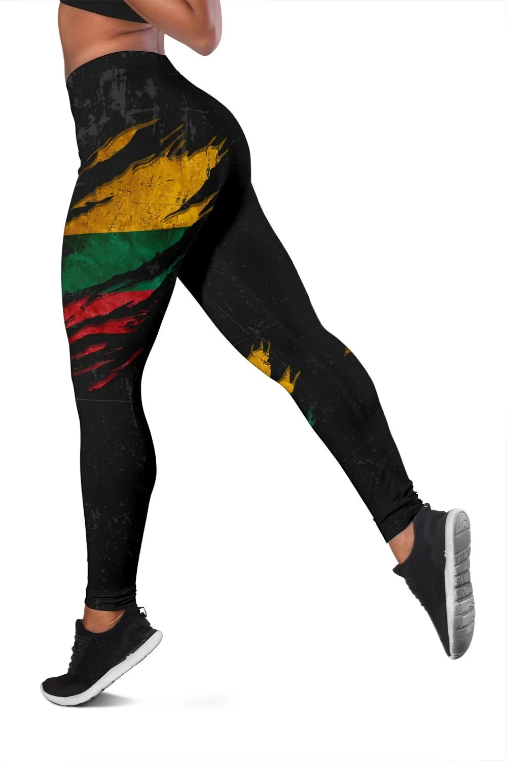 Lithuania in Me Women's Leggings - Special Grunge Style RLT6