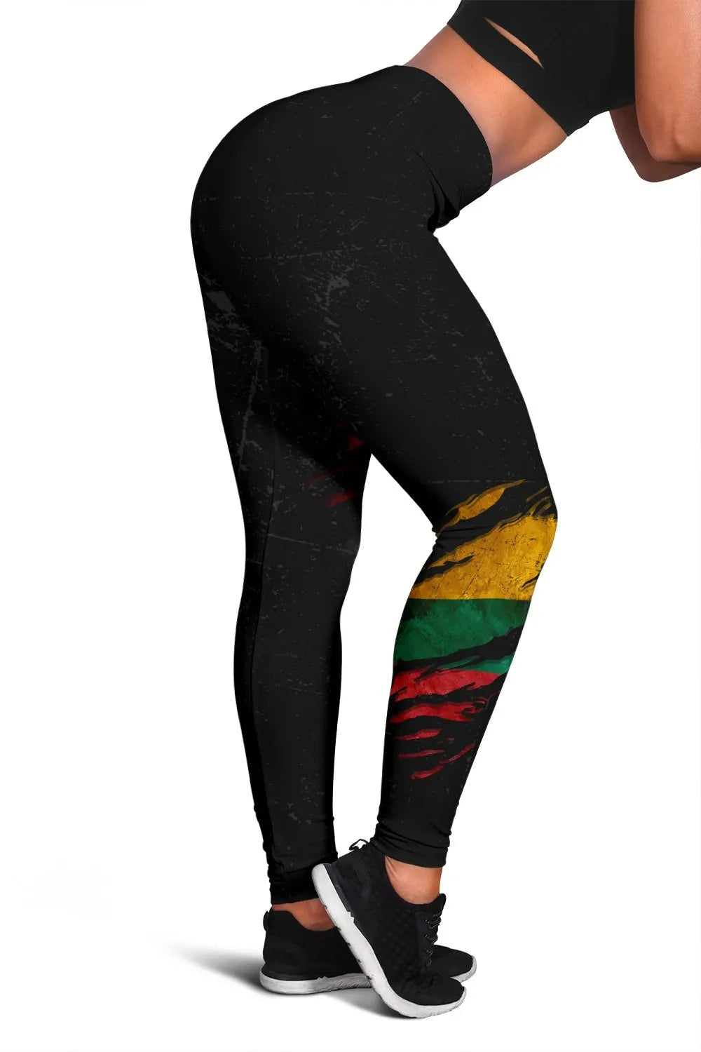 Lithuania in Me Women's Leggings - Special Grunge Style RLT6
